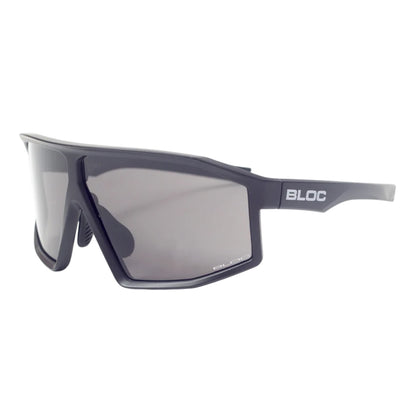 Grey - Front - Bloc Mens Angled Cycling Sunglasses
