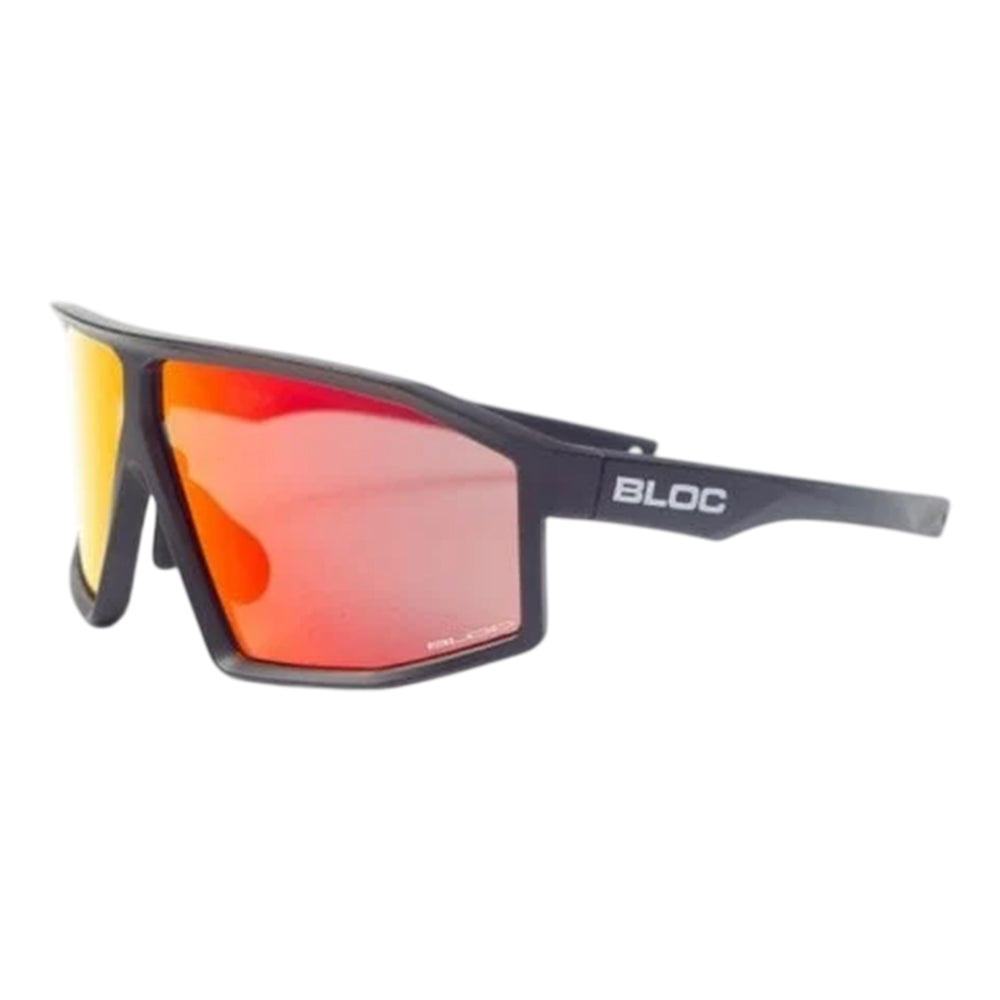 Red - Front - Bloc Mens Angled Cycling Sunglasses