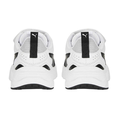 White-Black-Cool Grey - Back - Puma Childrens-Kids Trinity Trainers