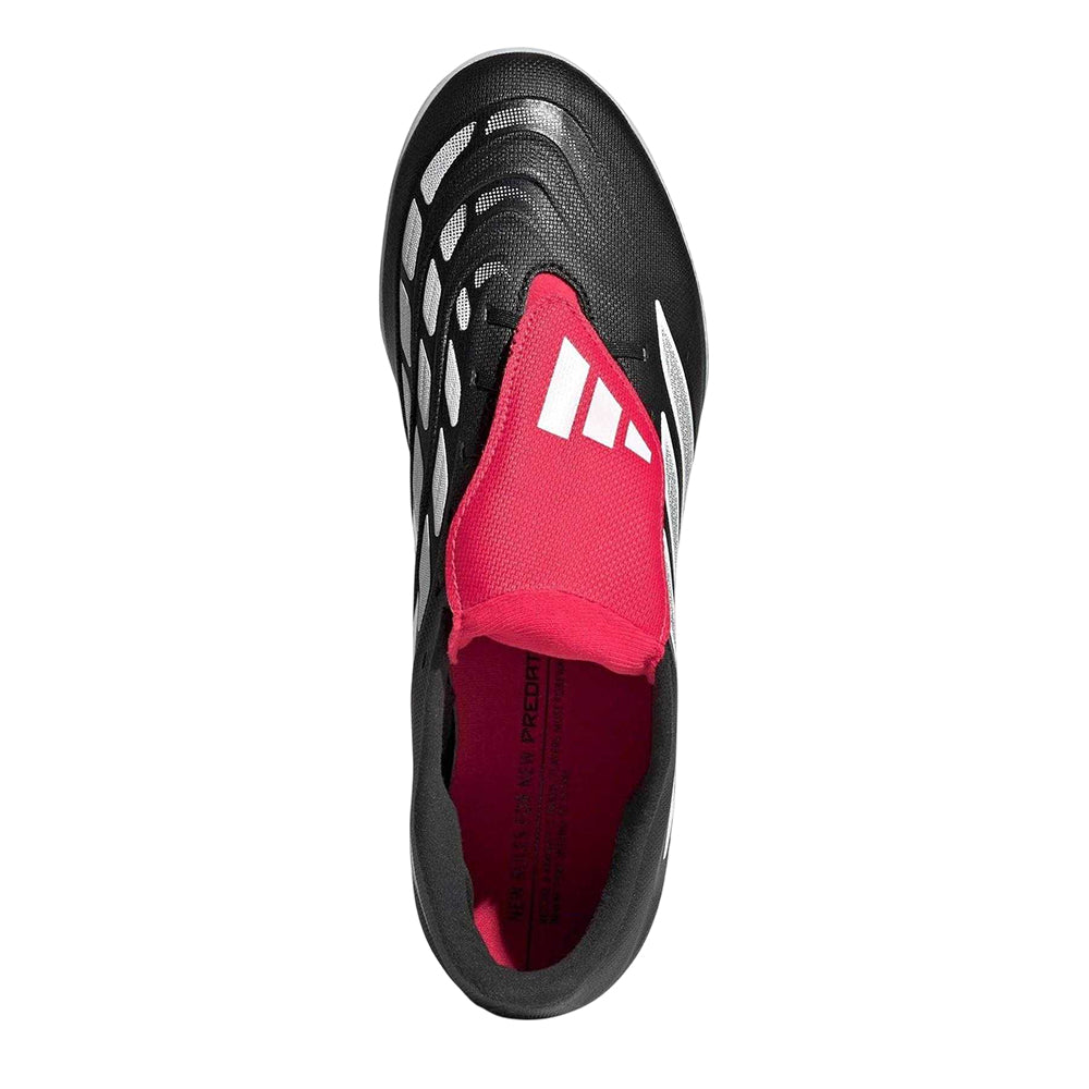 Black-Red - Lifestyle - Adidas Mens Predator Club Folded Tongue Astro Turf Trainers