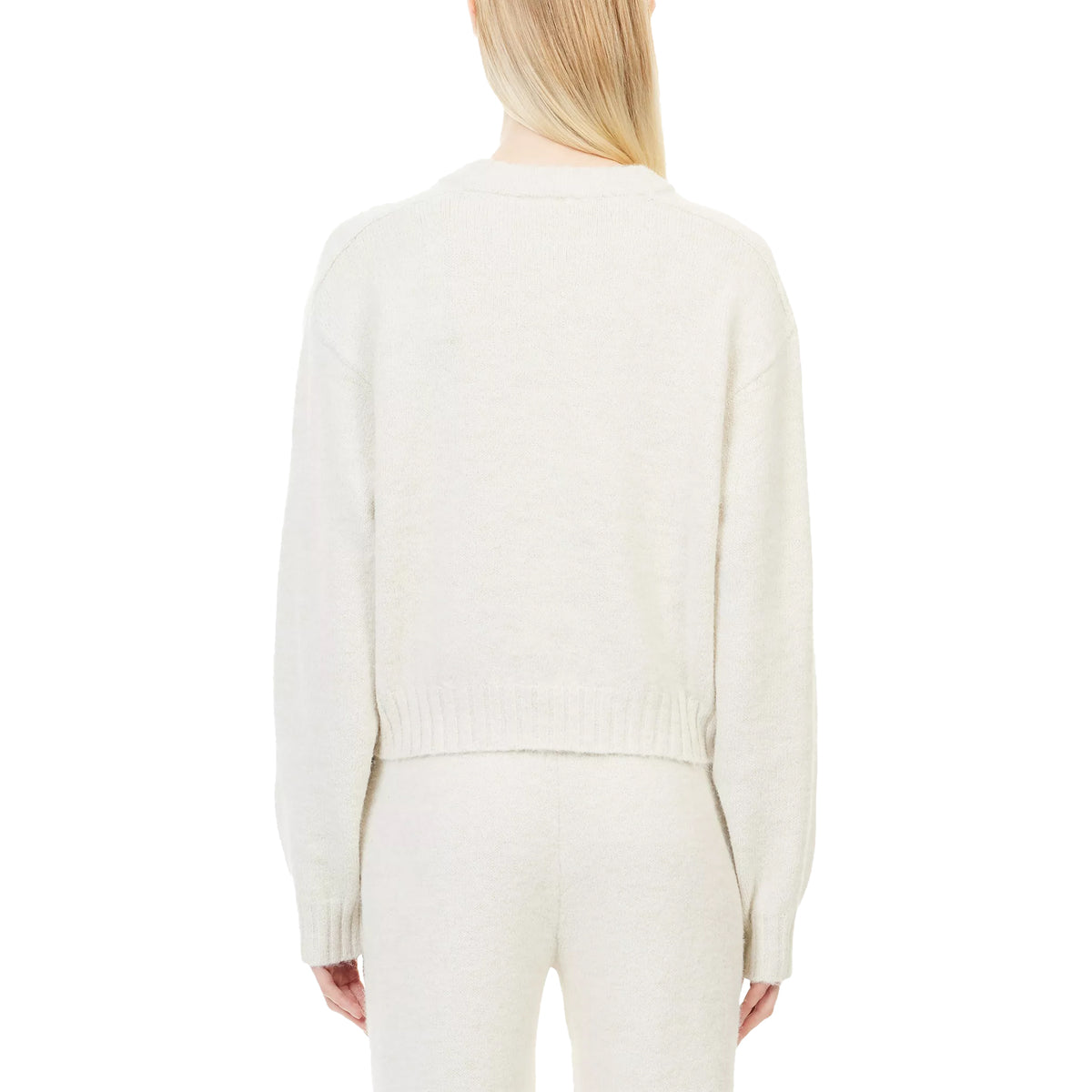 Beige - Back - Couture Club Womens-Ladies Relaxed Fit Jumper