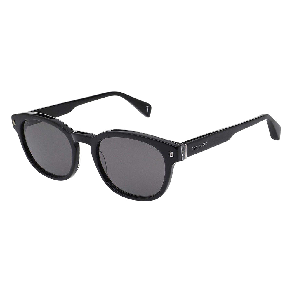 Black - Front - Ted Baker Mens Baker T Logo Sunglasses