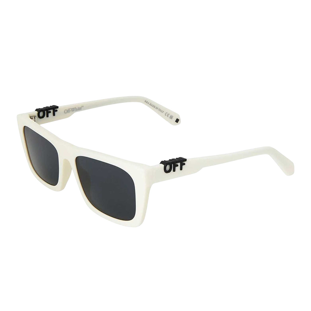 White-Dark Grey - Front - Off White Womens-Ladies Off UV Protection Square Sunglasses