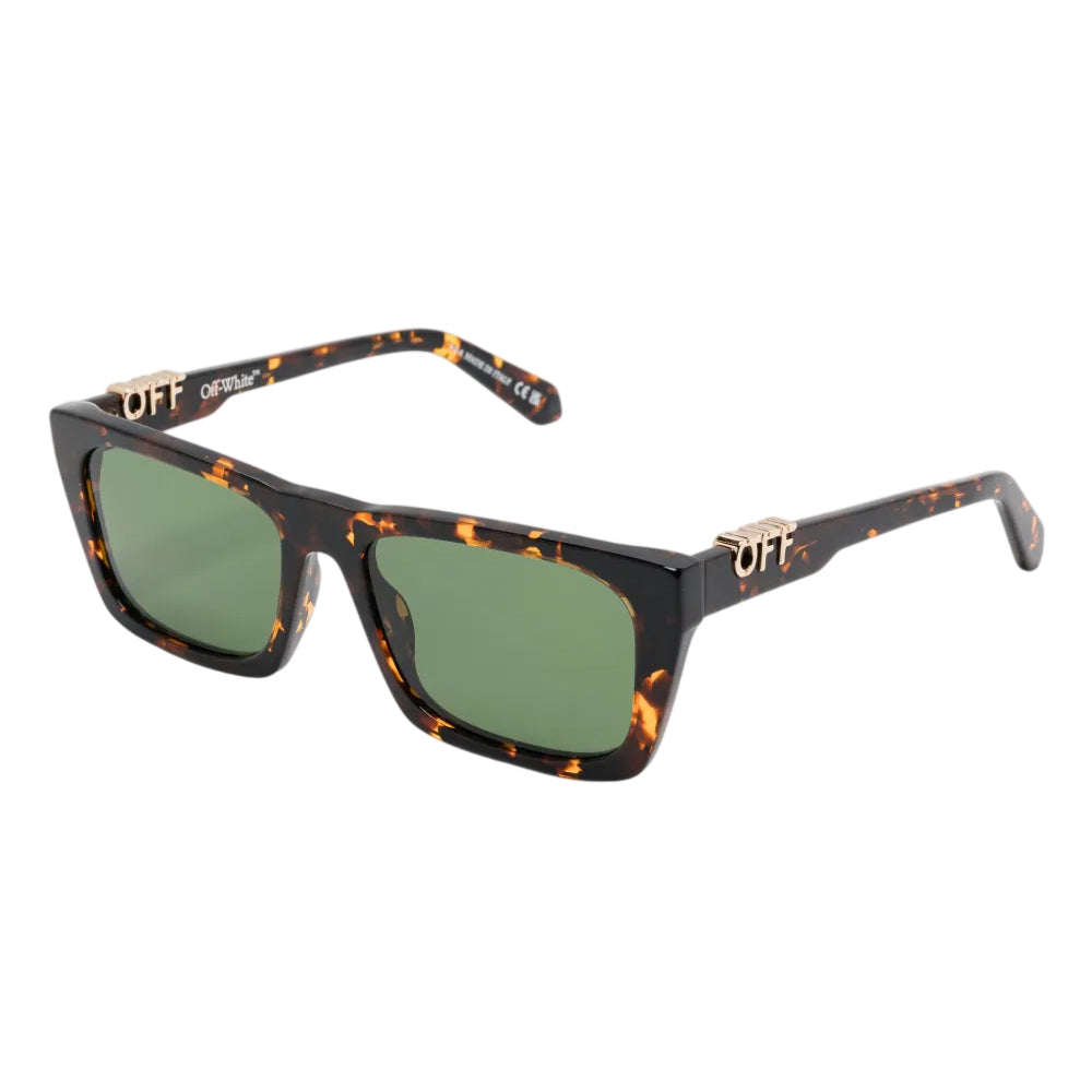 Havana-Green - Front - Off White Womens-Ladies Off UV Protection Square Sunglasses