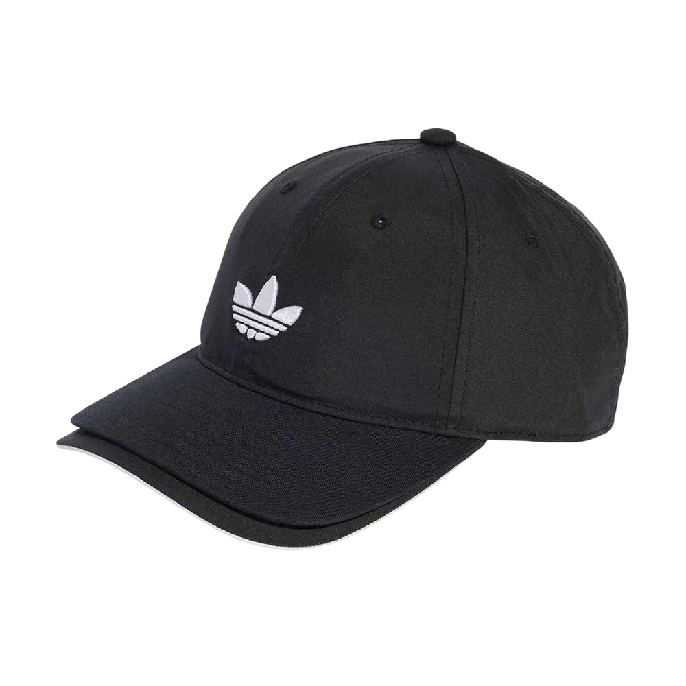 Black - Front - Adidas Mens Embroidered Logo Baseball Cap