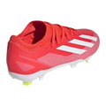 Red-White - Back - Adidas Childrens-Kids X Crazyfast League Firm Ground Football Boots