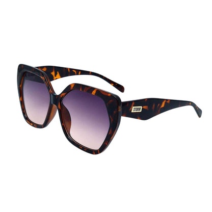 Grey - Front - Storm Womens-Ladies Hexagon Sunglasses