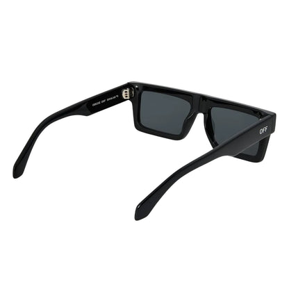 Black - Back - Off White Womens-Ladies Chandler Rectangle Sunglasses