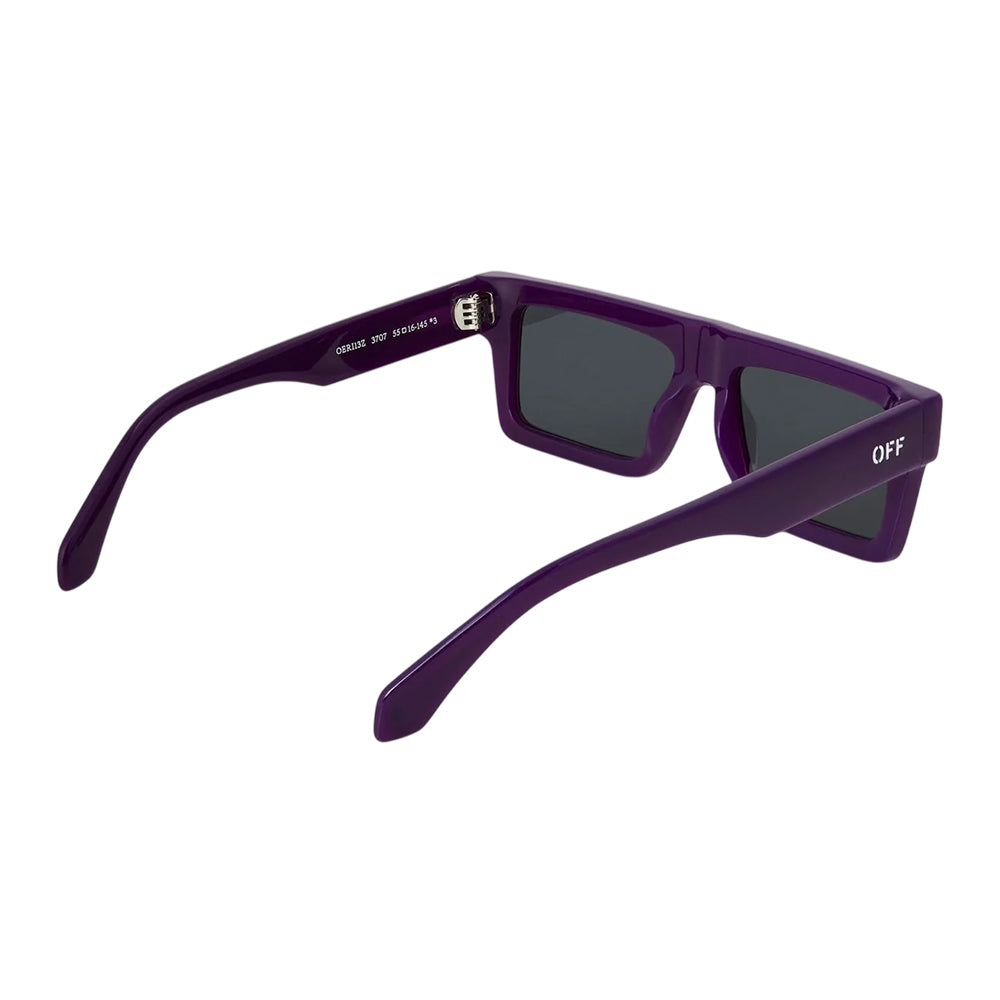 Yellow-Grey - Back - Off White Womens-Ladies Chandler Rectangle Sunglasses