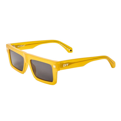 Yellow-Grey - Front - Off White Womens-Ladies Chandler Rectangle Sunglasses