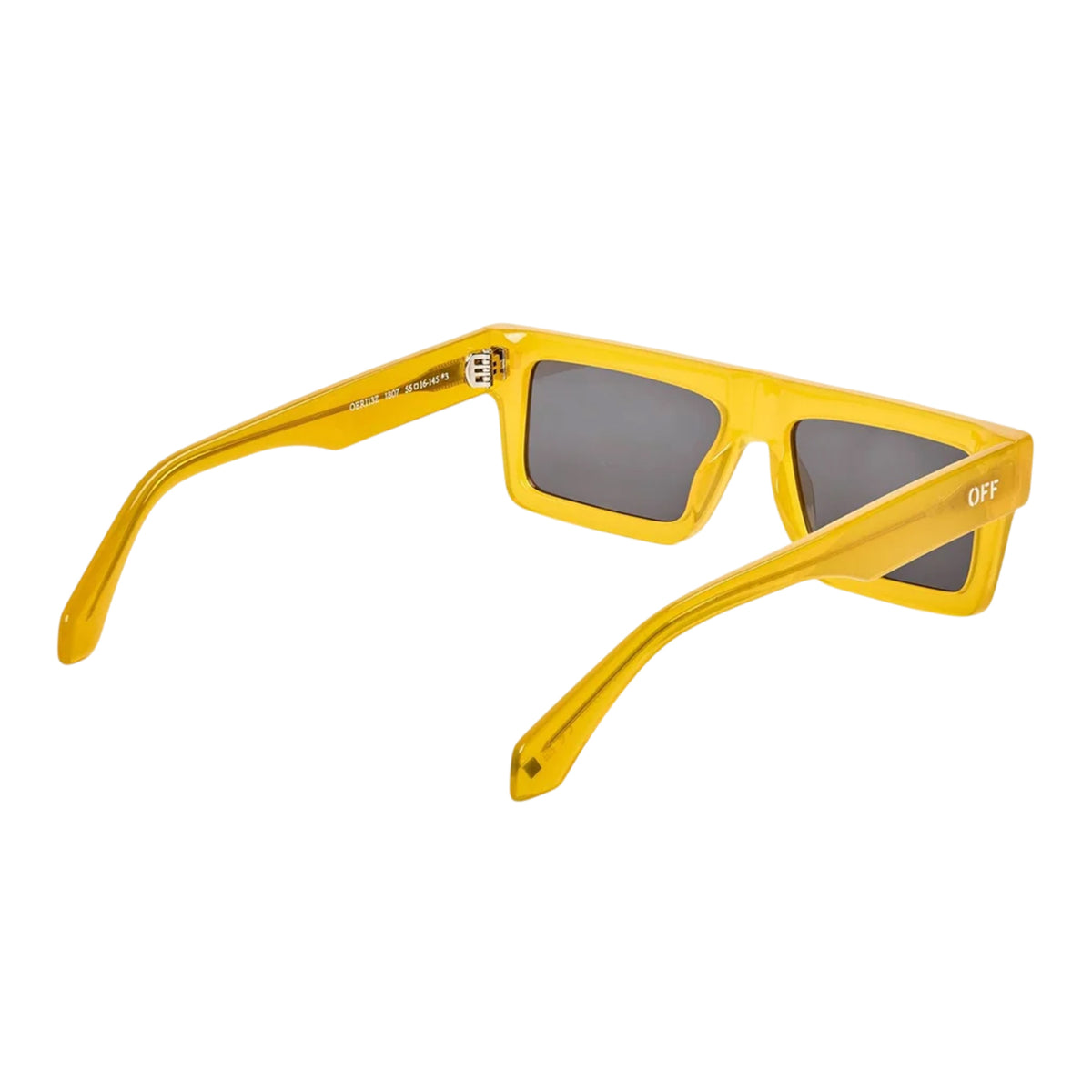 Yellow-Grey - Back - Off White Womens-Ladies Chandler Rectangle Sunglasses