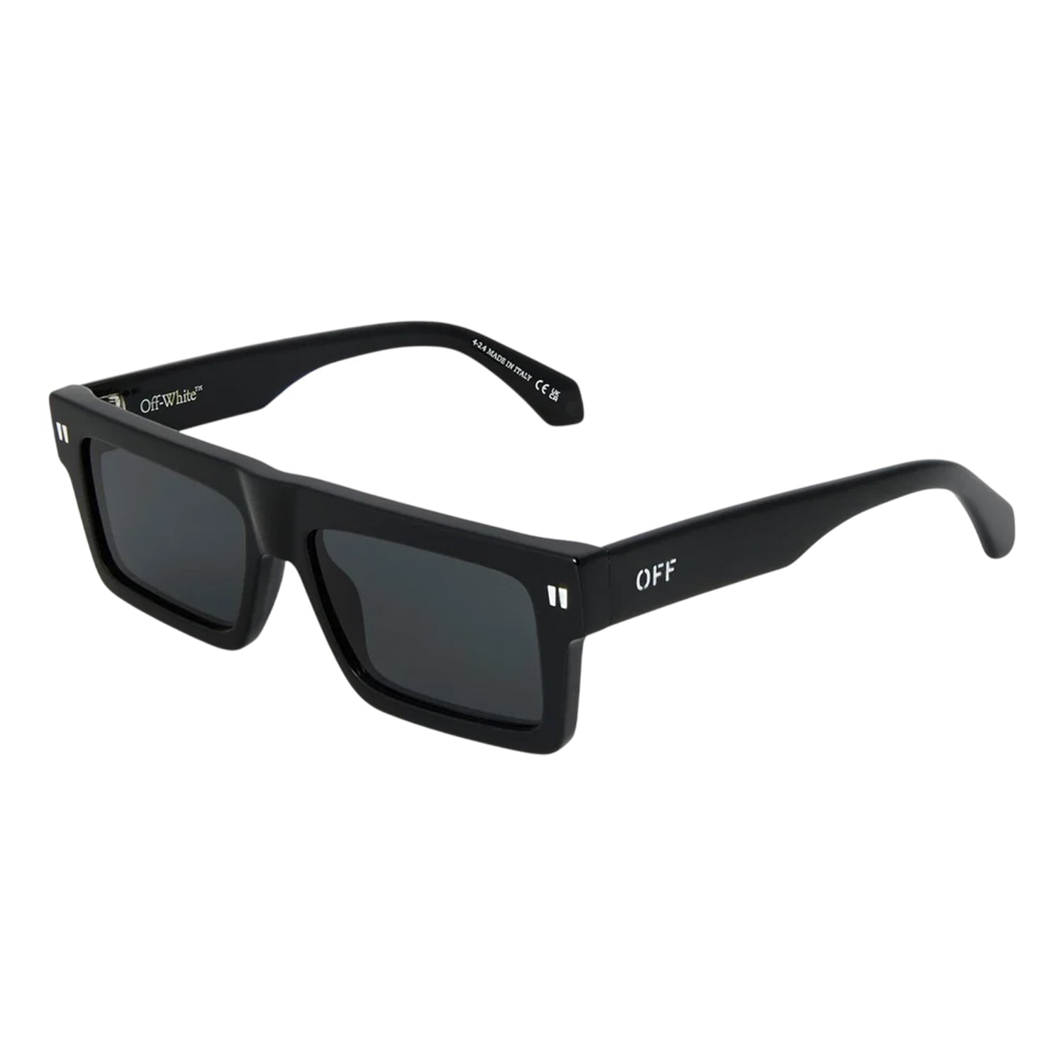 Black - Front - Off White Womens-Ladies Chandler Rectangle Sunglasses