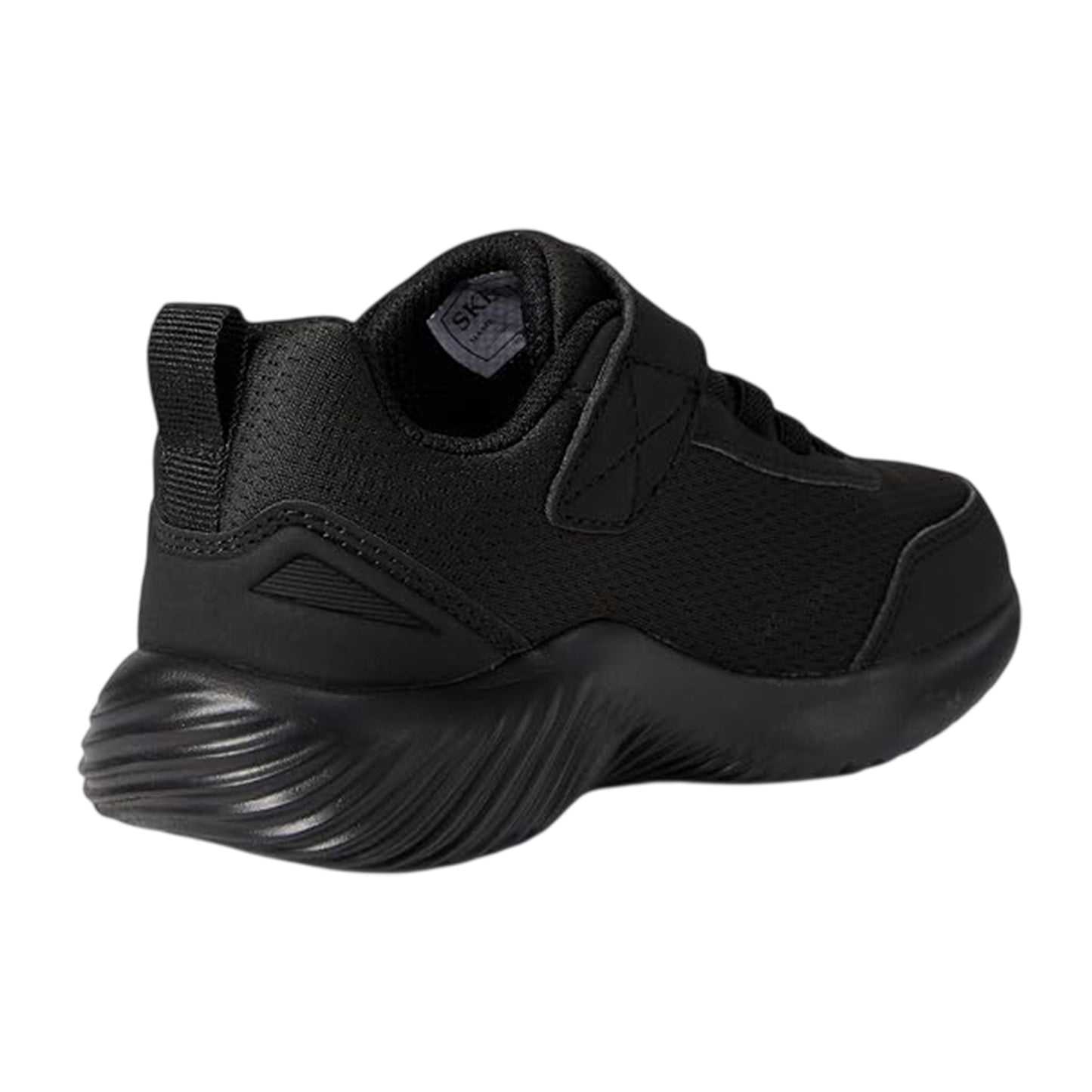 Triple Black - Back - Skechers Childrens-Kids Bounder Shoes