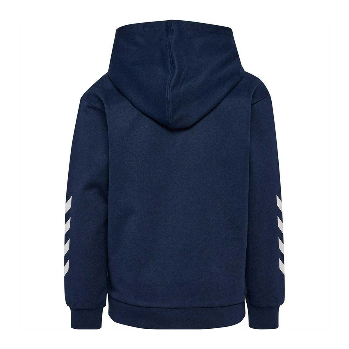 Navy-White - Back - Hummel Childrens-Kids Logo Hoodie