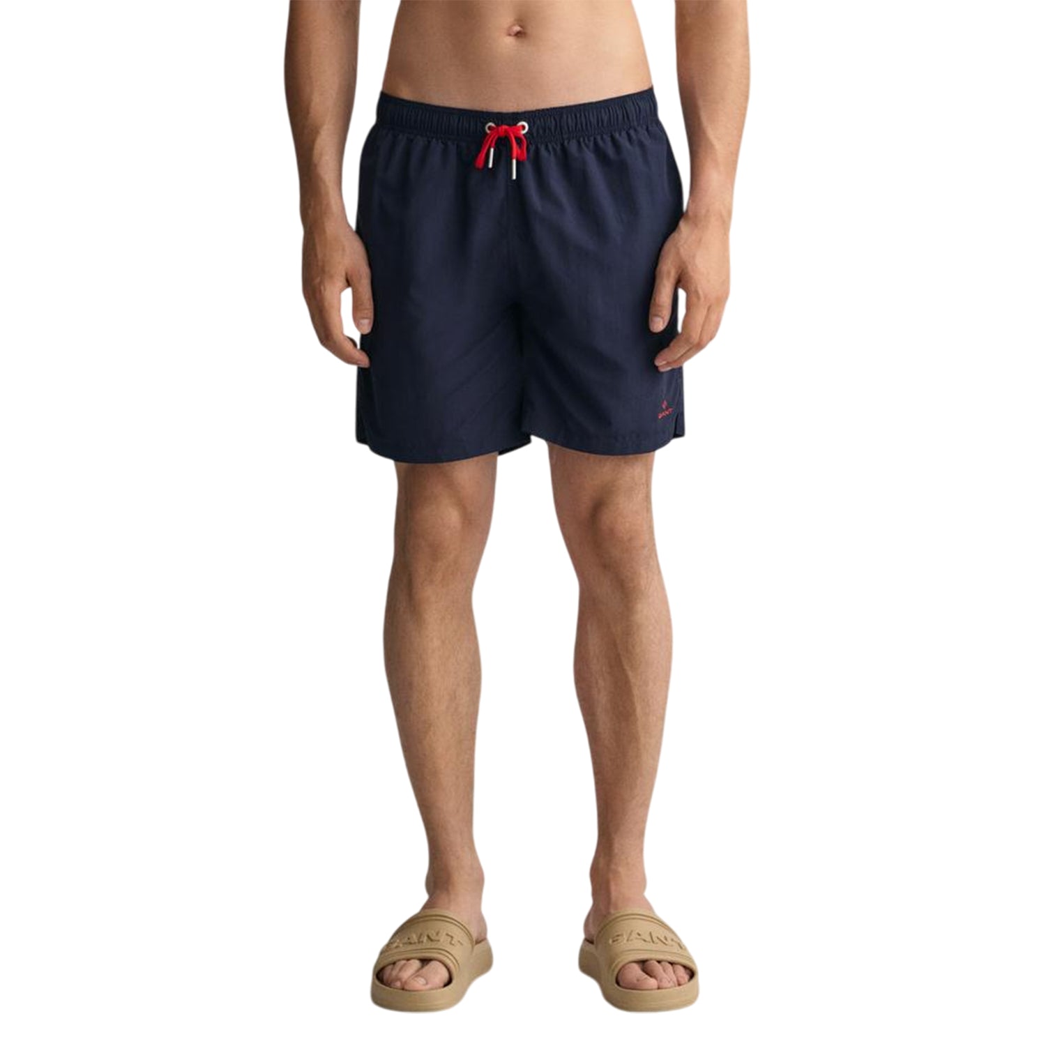 Blue-Red - Side - Gant Mens Classic Swim Shorts