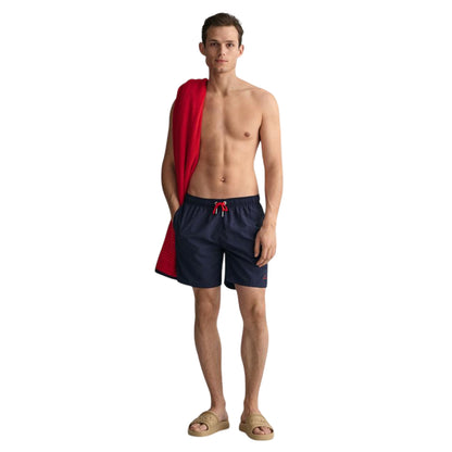 Blue-Red - Lifestyle - Gant Mens Classic Swim Shorts