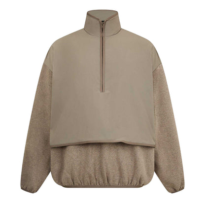 Dust-Heather Grey - Front - Fear Of God Essentials Mens Fleece Top