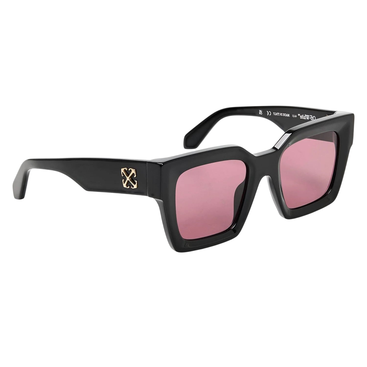 Black-Blue - Back - Off White Womens-Ladies UV Protection Square Sunglasses