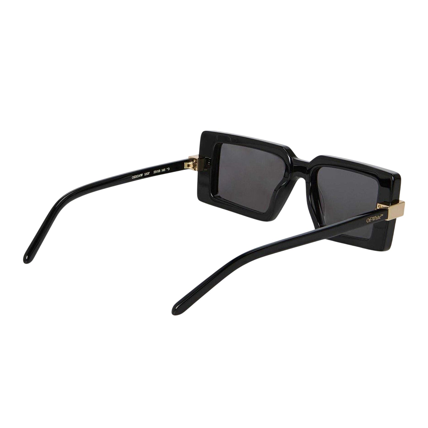 Havana-Green - Back - Off White Unisex Adult Lowell Rectangular Sunglasses