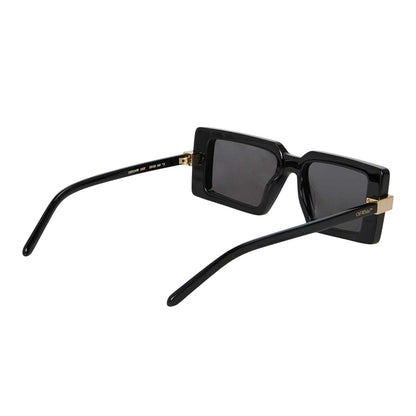 Havana-Green - Back - Off White Unisex Adult Lowell Rectangular Sunglasses