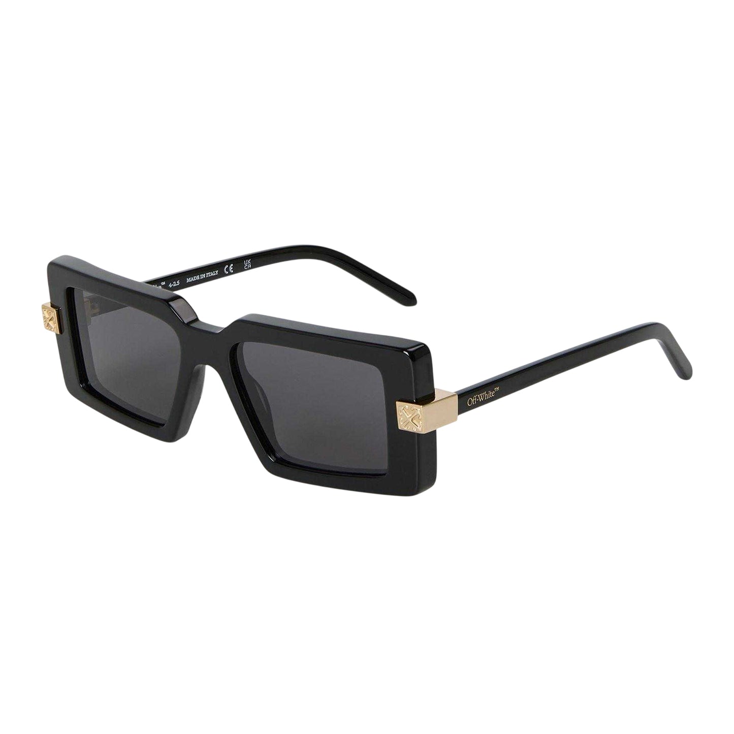 Havana-Green - Front - Off White Unisex Adult Lowell Rectangular Sunglasses