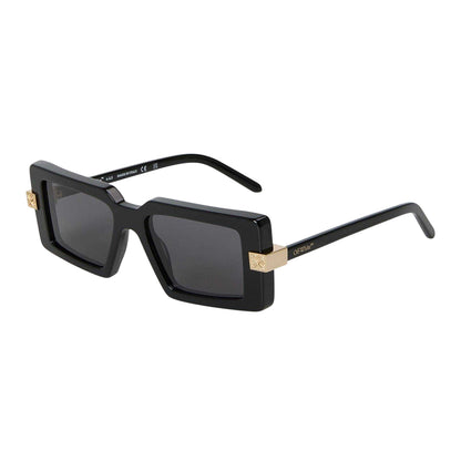 Havana-Green - Front - Off White Unisex Adult Lowell Rectangular Sunglasses
