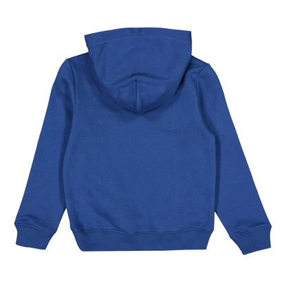 Blue - Front - Calvin Klein Childrens-Kids Logo Hoodie