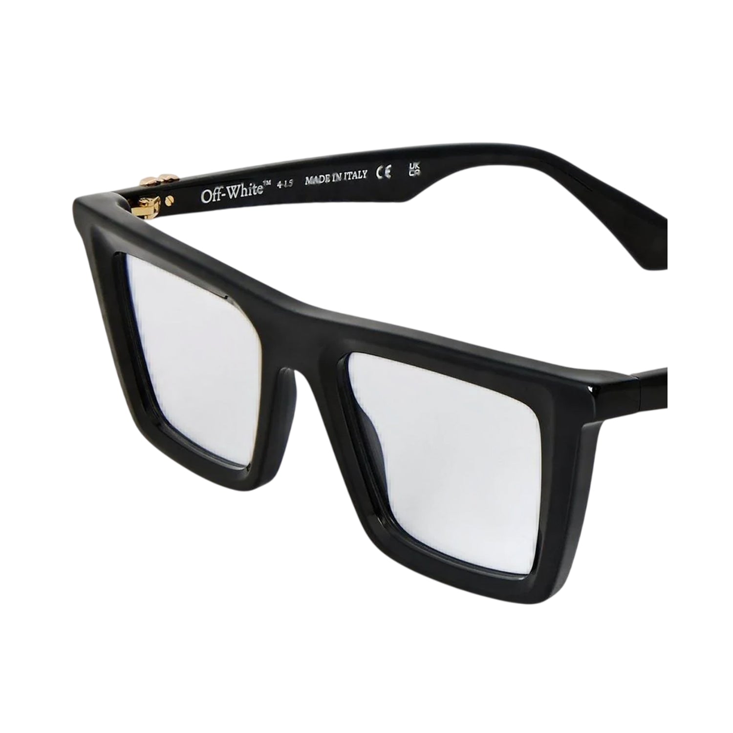 Black - Back - Off White Mens Style 7s Rectangular Sunglasses