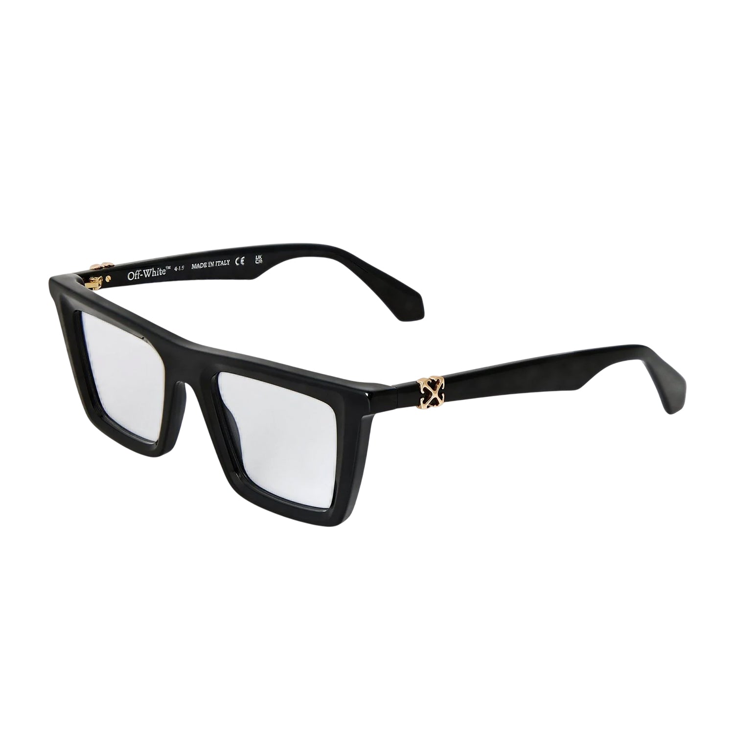 Black - Front - Off White Mens Style 7s Rectangular Sunglasses
