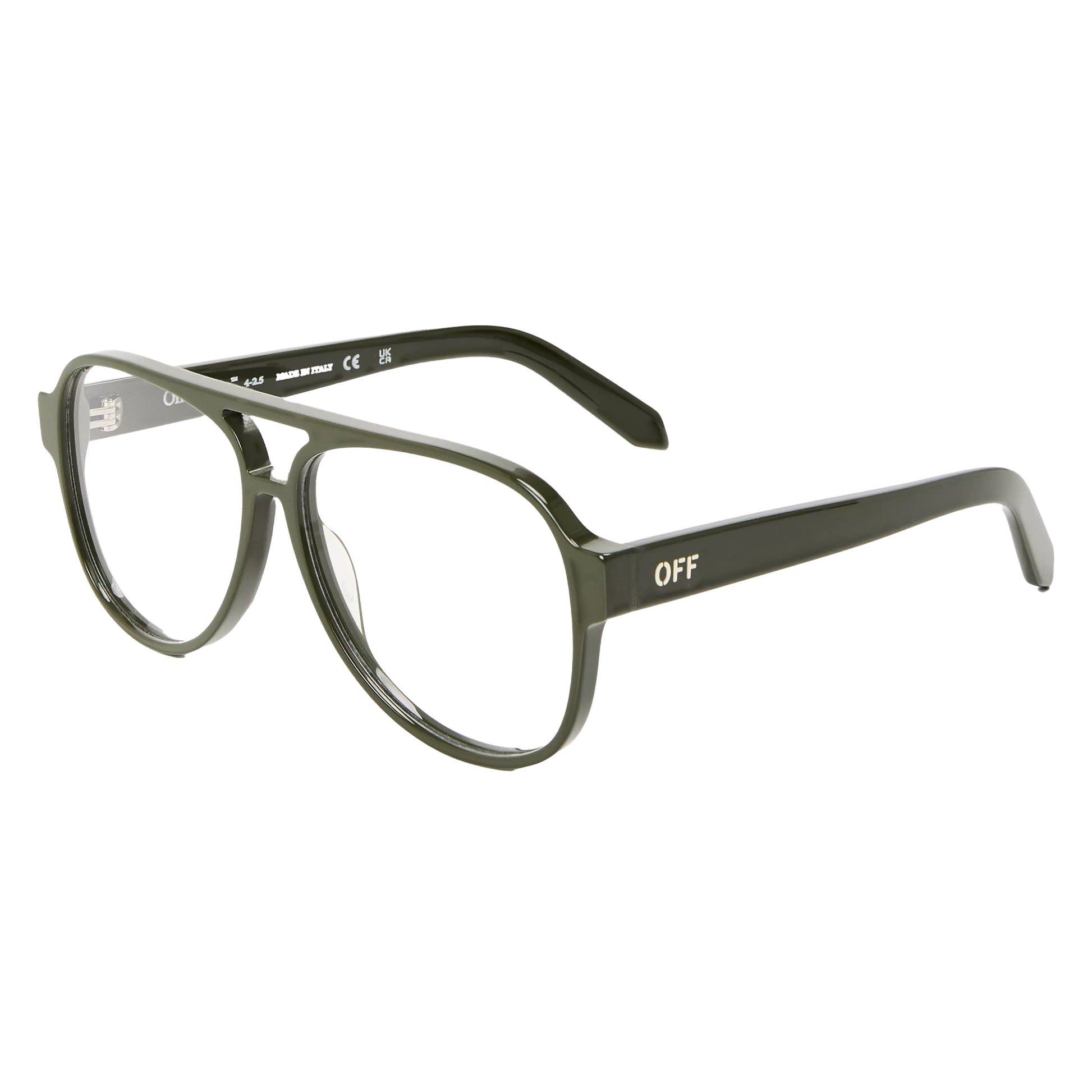 Military Green - Side - Off White Style 8g Arrow Logo Sunglasses