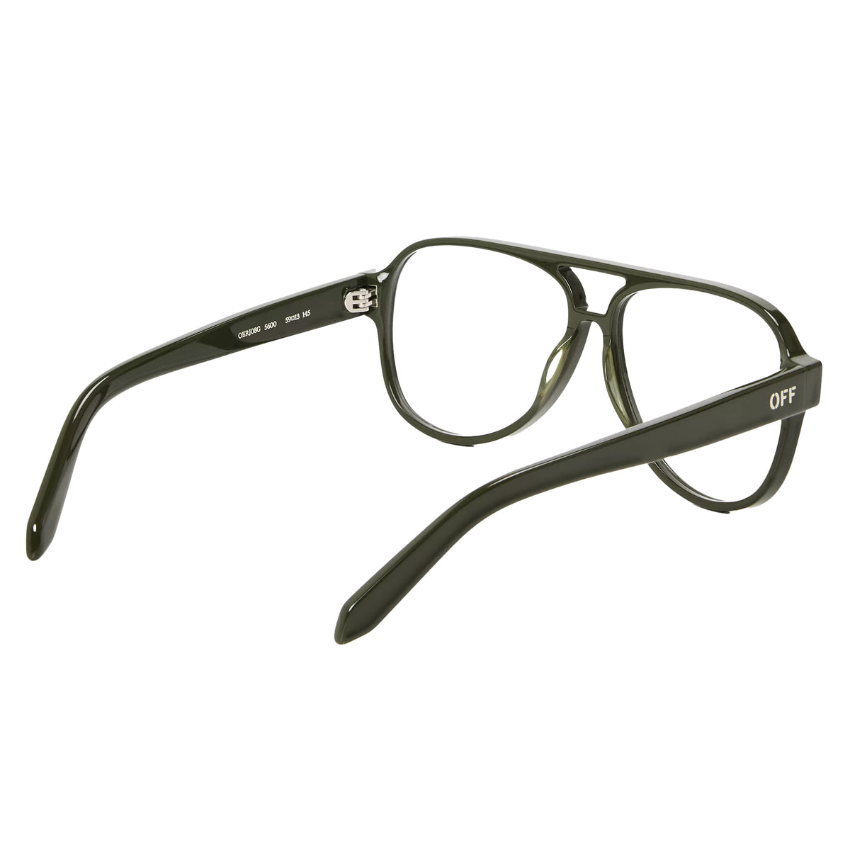 Military Green - Back - Off White Style 8g Arrow Logo Sunglasses