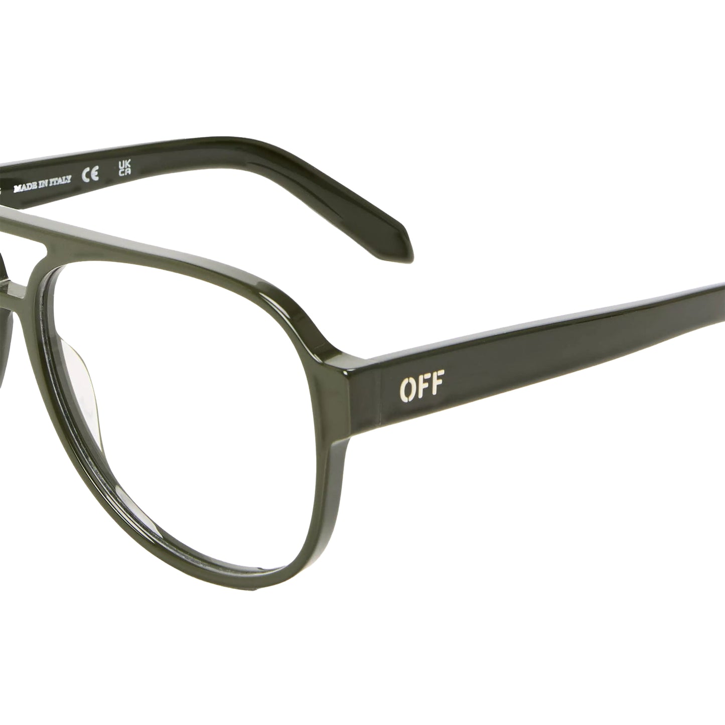 Black - Back - Off White Style 8g Arrow Logo Sunglasses