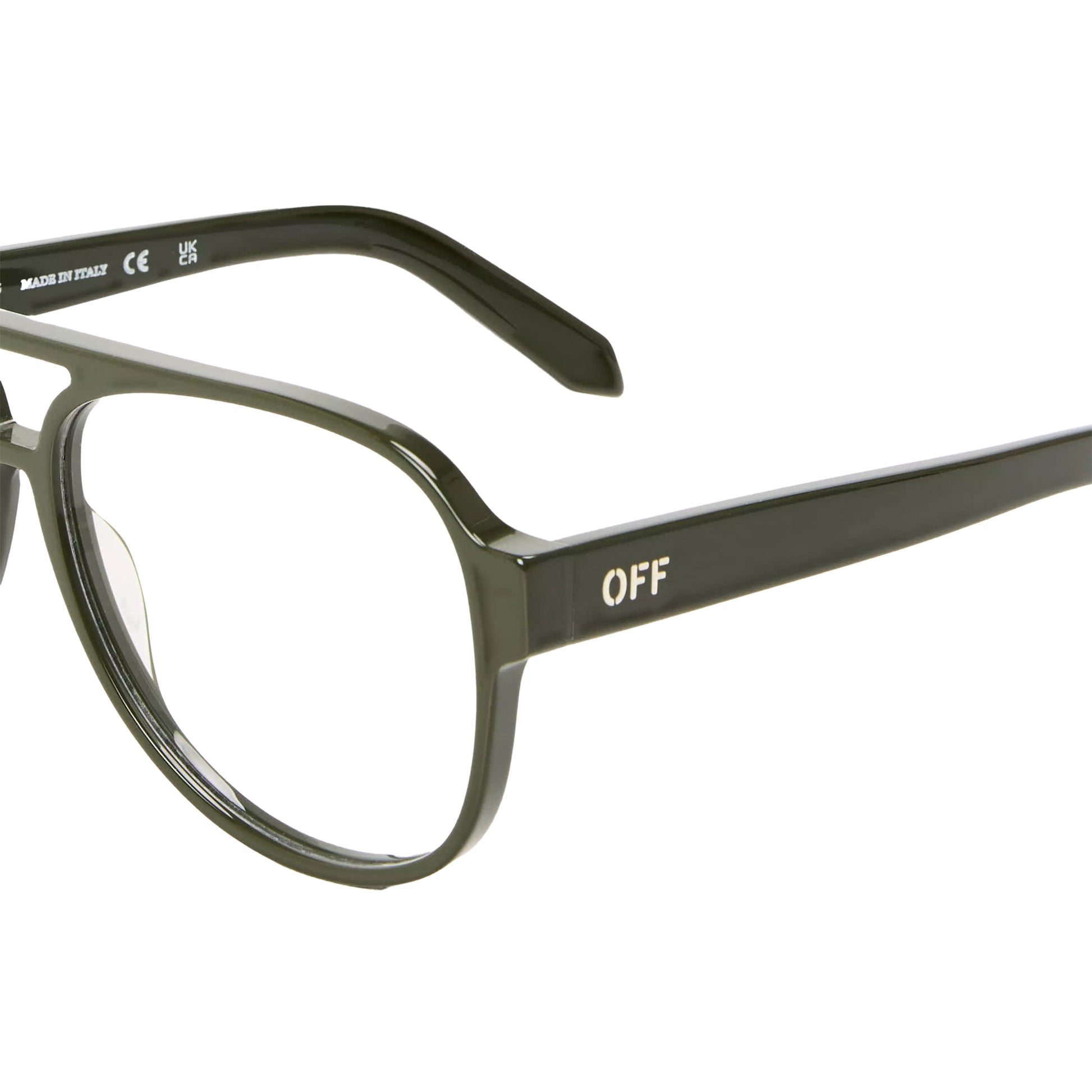 Black - Back - Off White Style 8g Arrow Logo Sunglasses