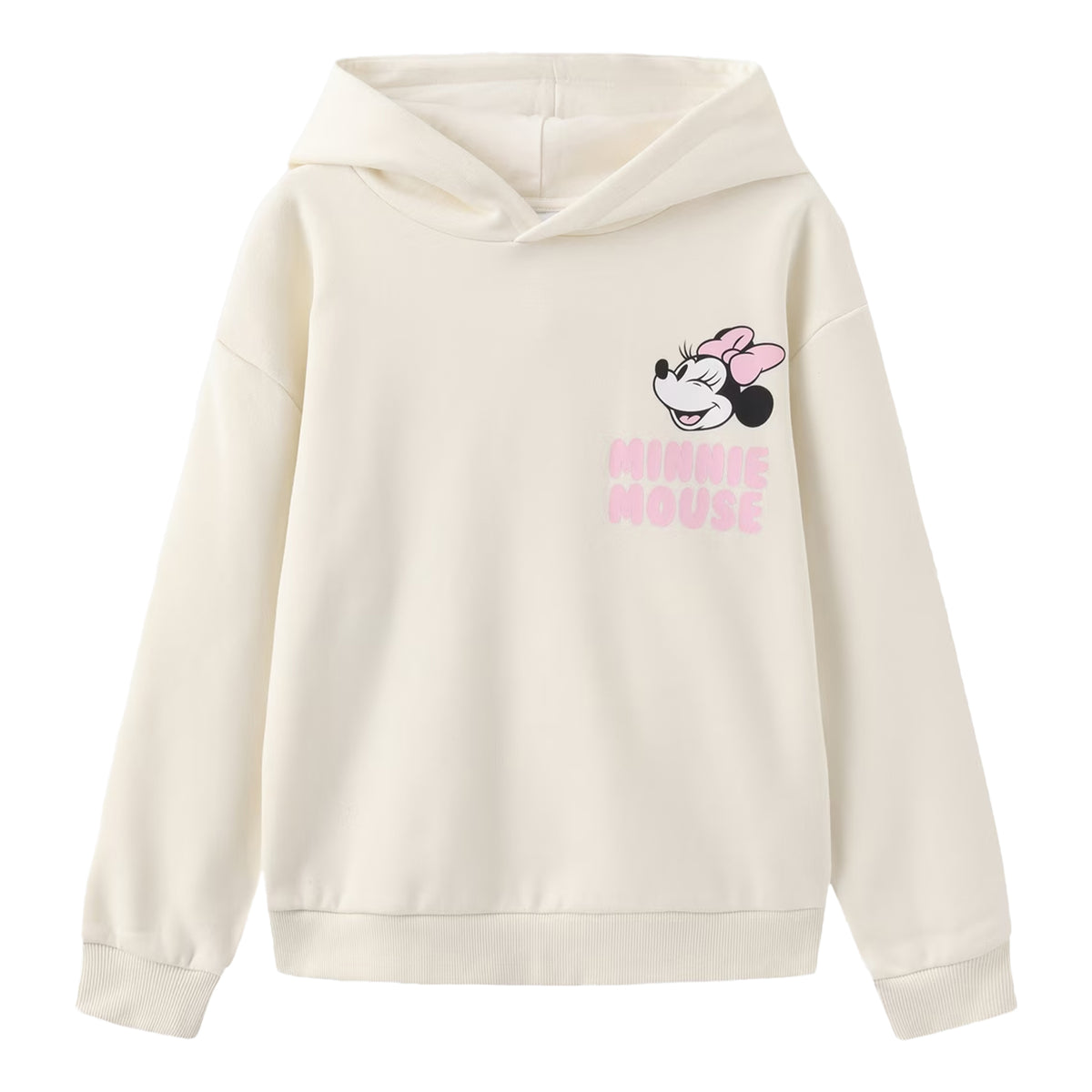 Pink - Front - Disney Girls Minnie Mouse Hoodie