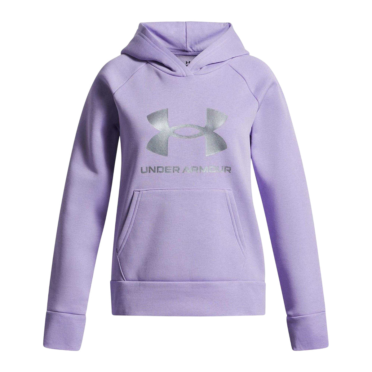 Purple - Front - Under Armour Girls Rival Hoodie
