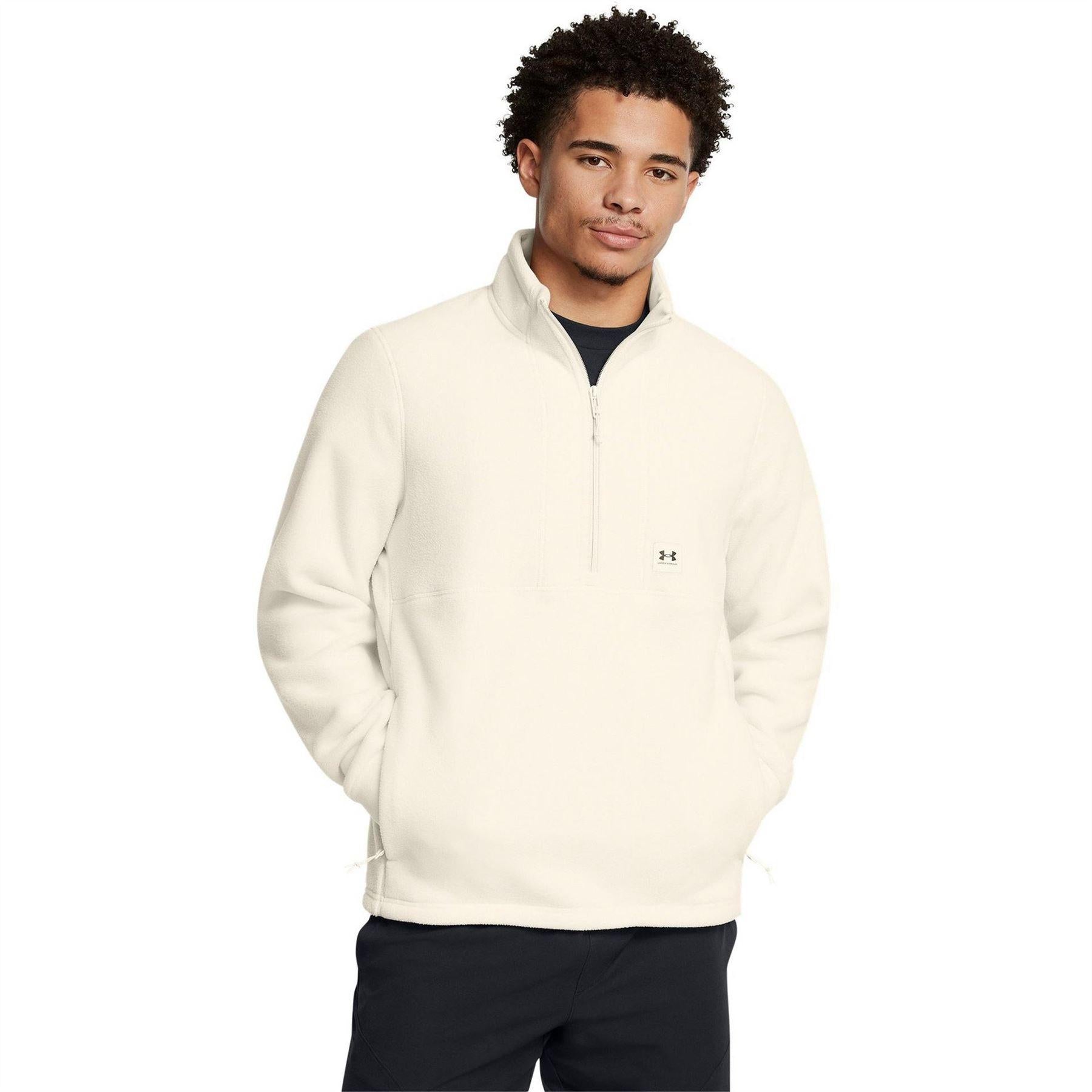 White - Lifestyle - Under Armour Mens Expanse Long-Sleeved Pullover