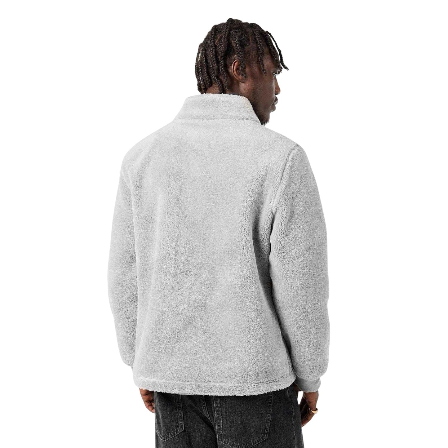Grey - Lifestyle - MKI MIYUKI ZOKU Mens Sherpa Fleece Relaxed Fit Fleece