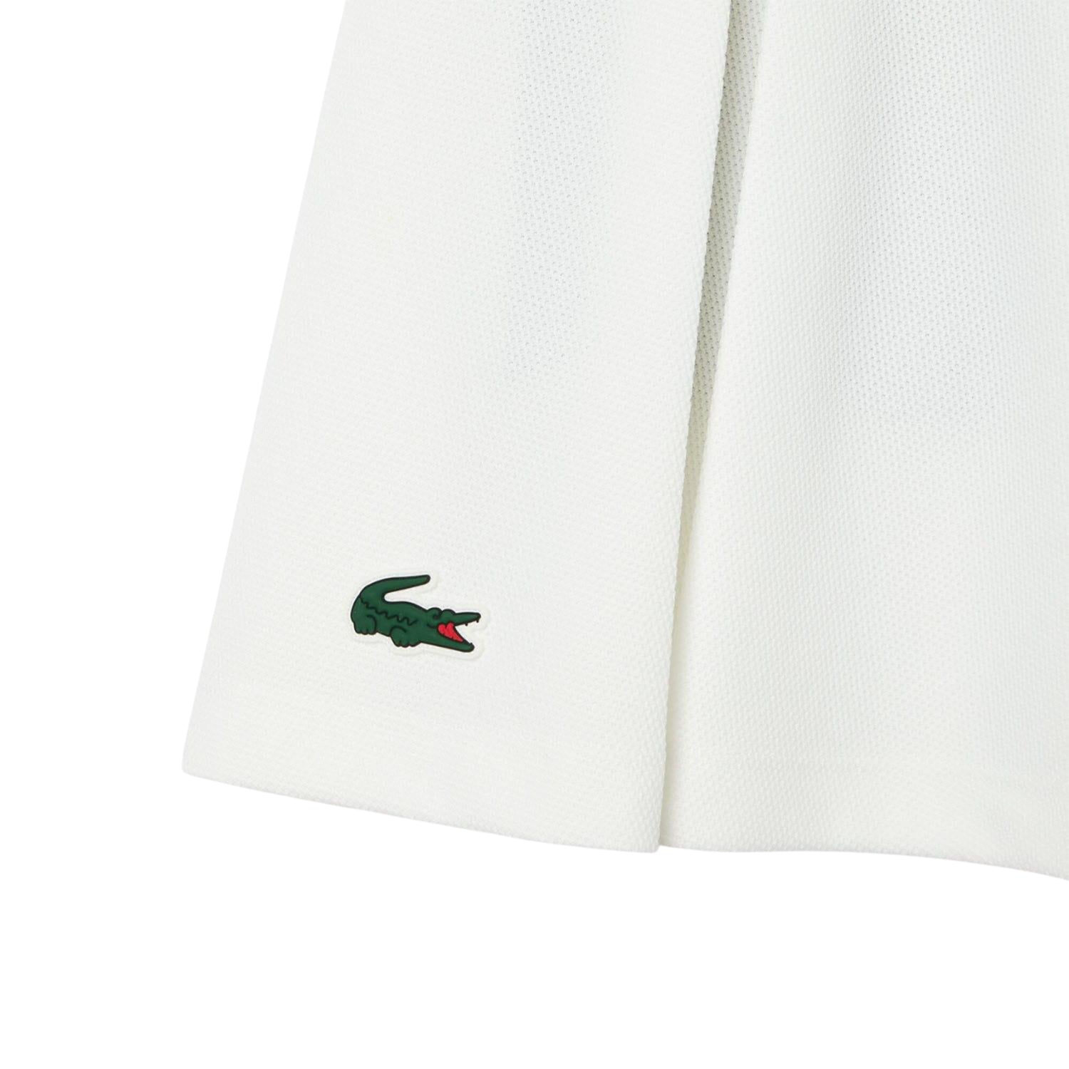 White-Green - Lifestyle - Lacoste Womens-Ladies Piqué Tennis Skirt