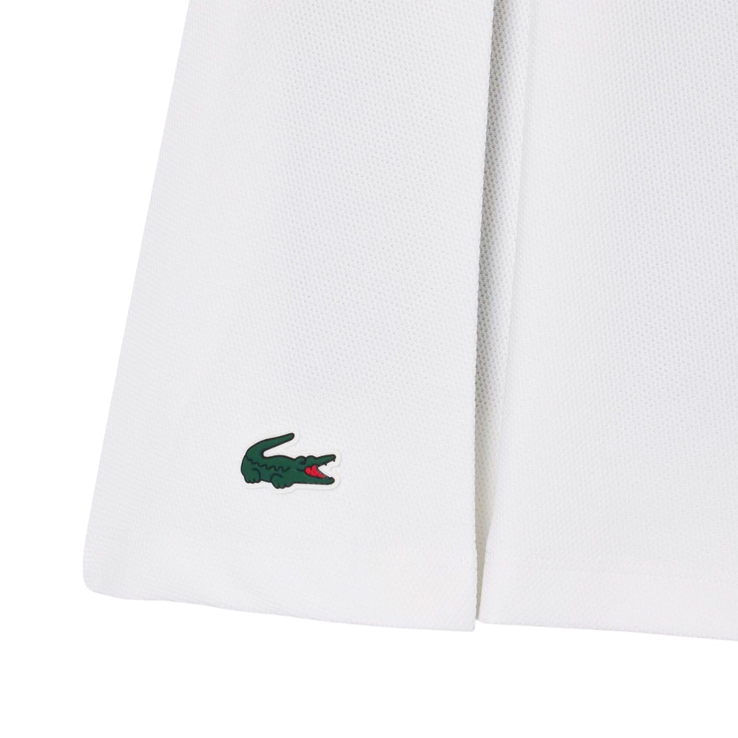 White-Blue - Lifestyle - Lacoste Womens-Ladies Piqué Tennis Skirt