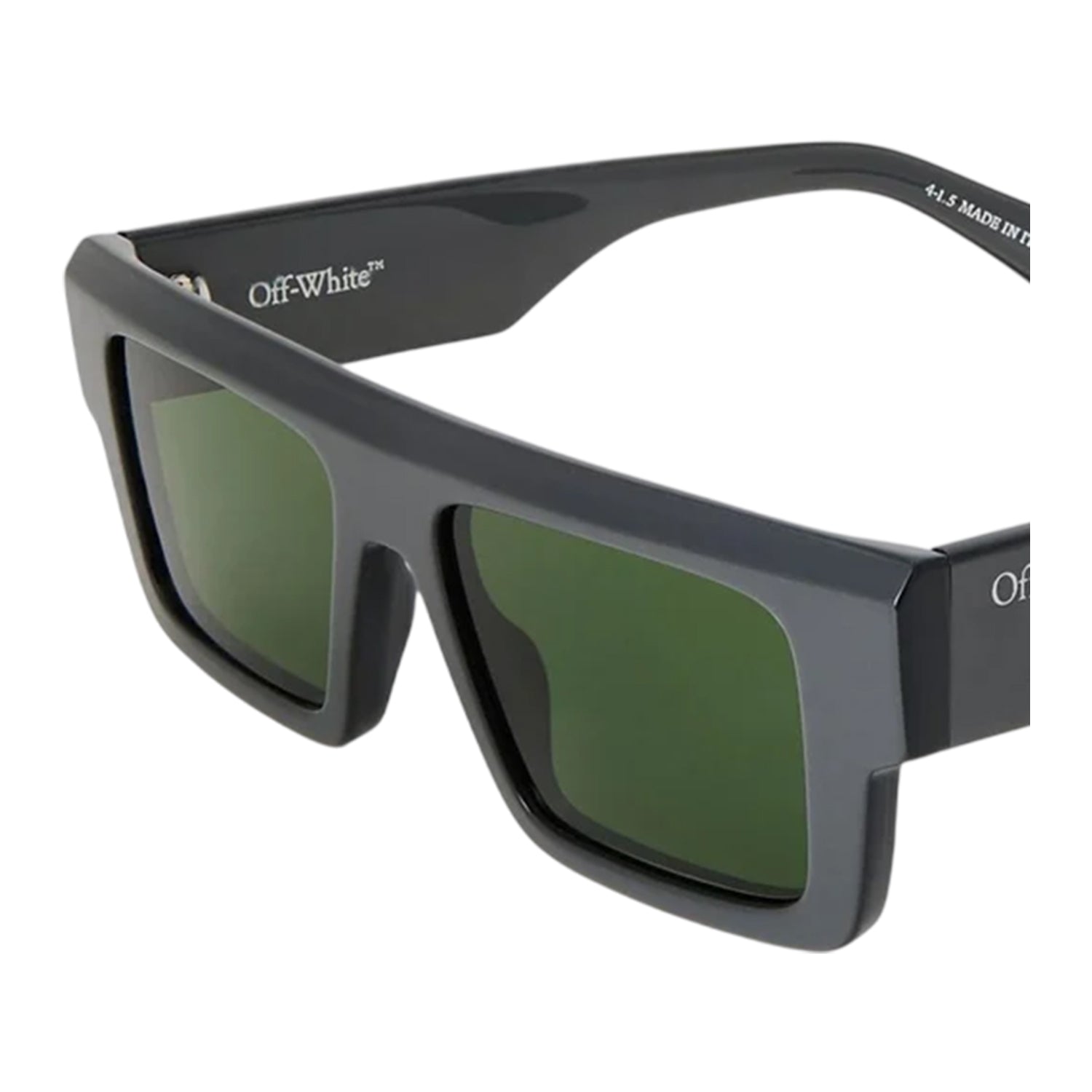 Grey-Green - Back - Off White Mens Minneapolis Rectangle Sunglasses