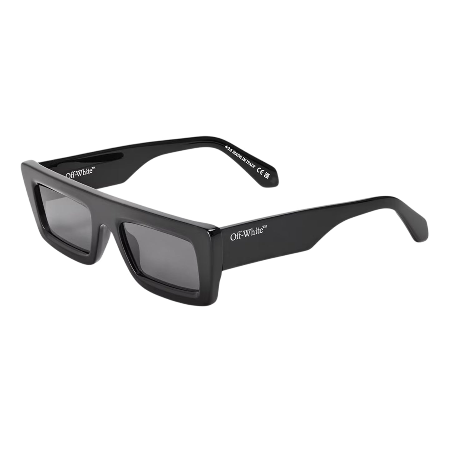 Black-Dark Grey - Front - Off White Mens Minneapolis Rectangle Sunglasses