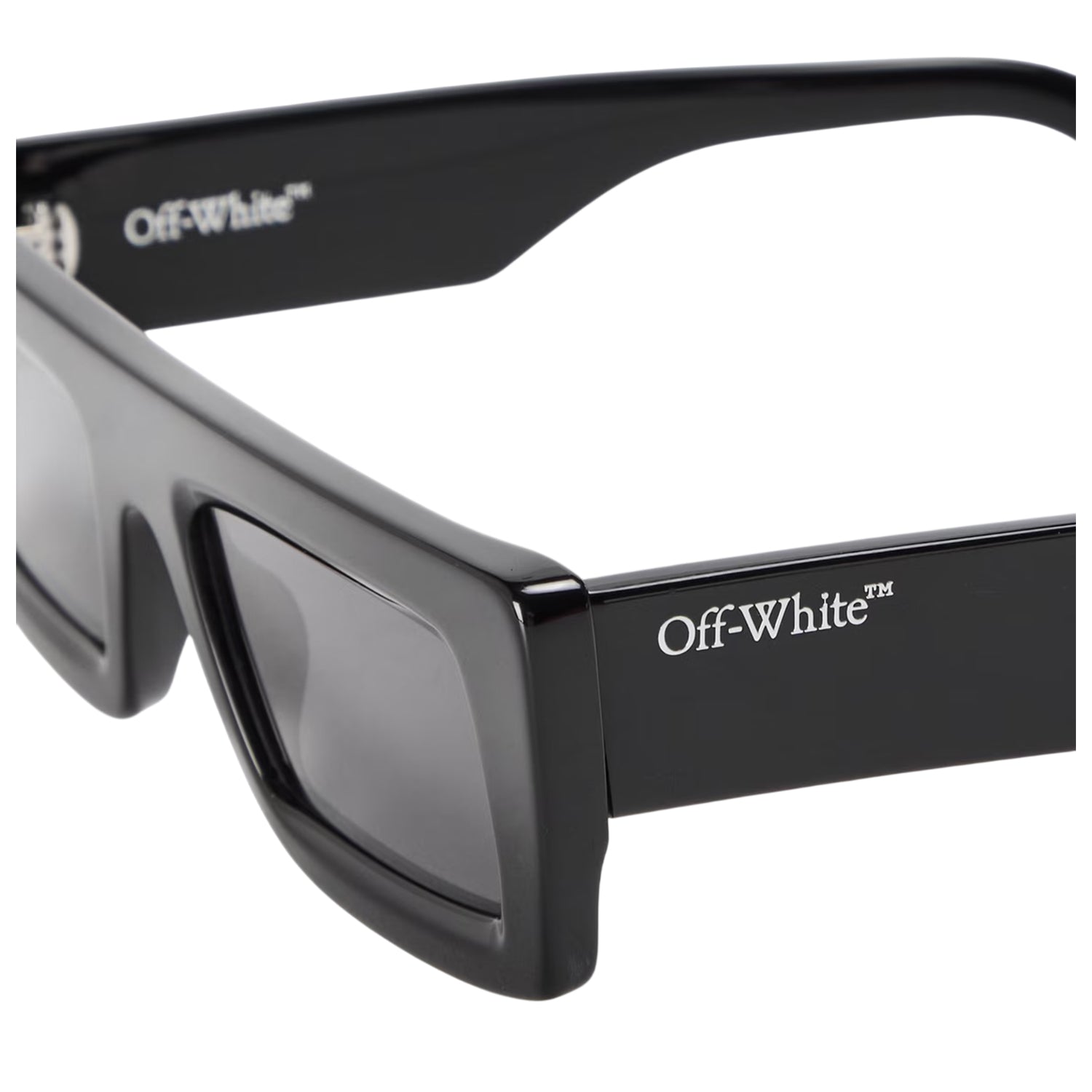 Black-Dark Grey - Side - Off White Mens Minneapolis Rectangle Sunglasses