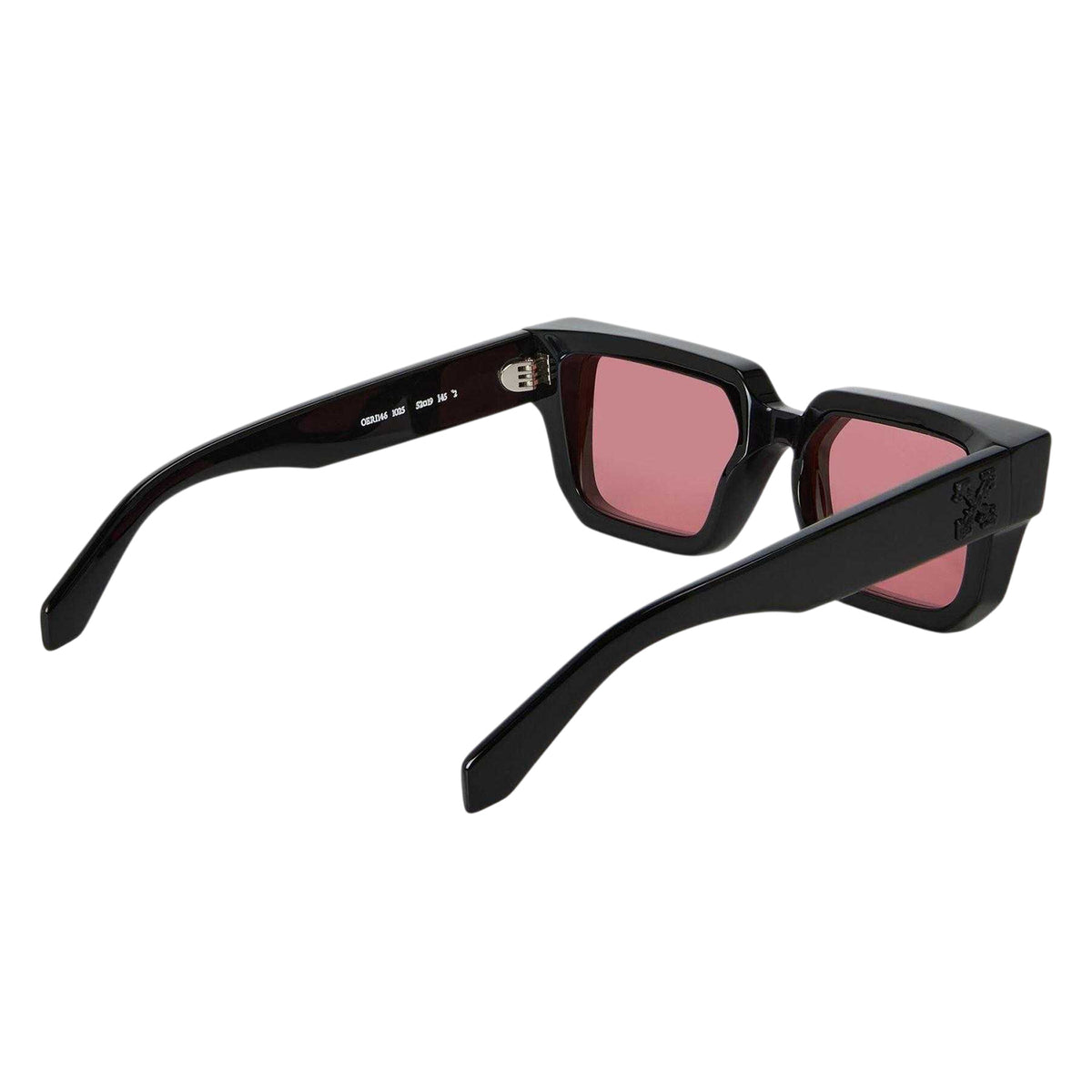Black-Red - Back - Off White Womens-Ladies Stone Square Sunglasses