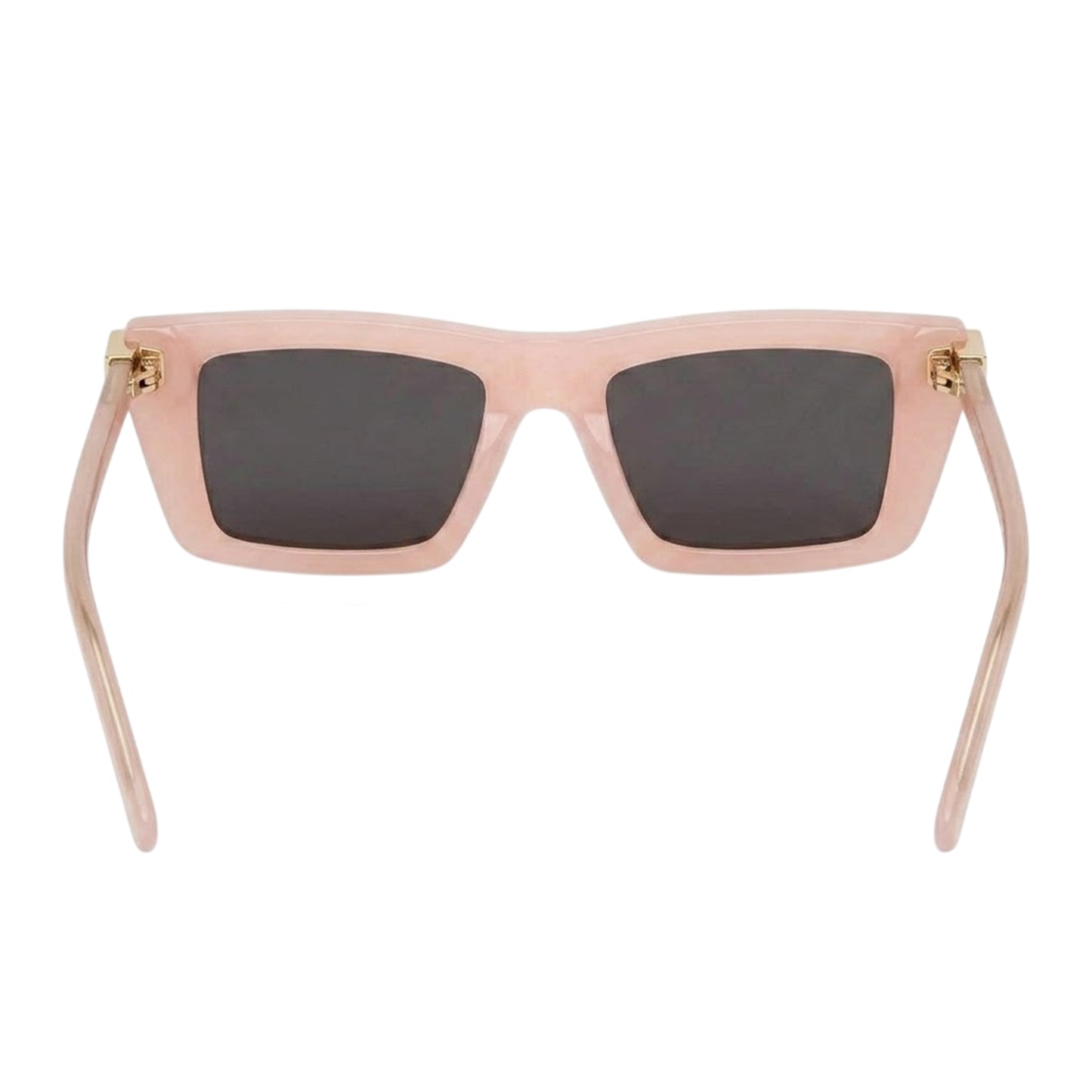 Pink-Dark Grey - Back - Off-White Womens-Ladies Beaumont Rectangular Sunglasses