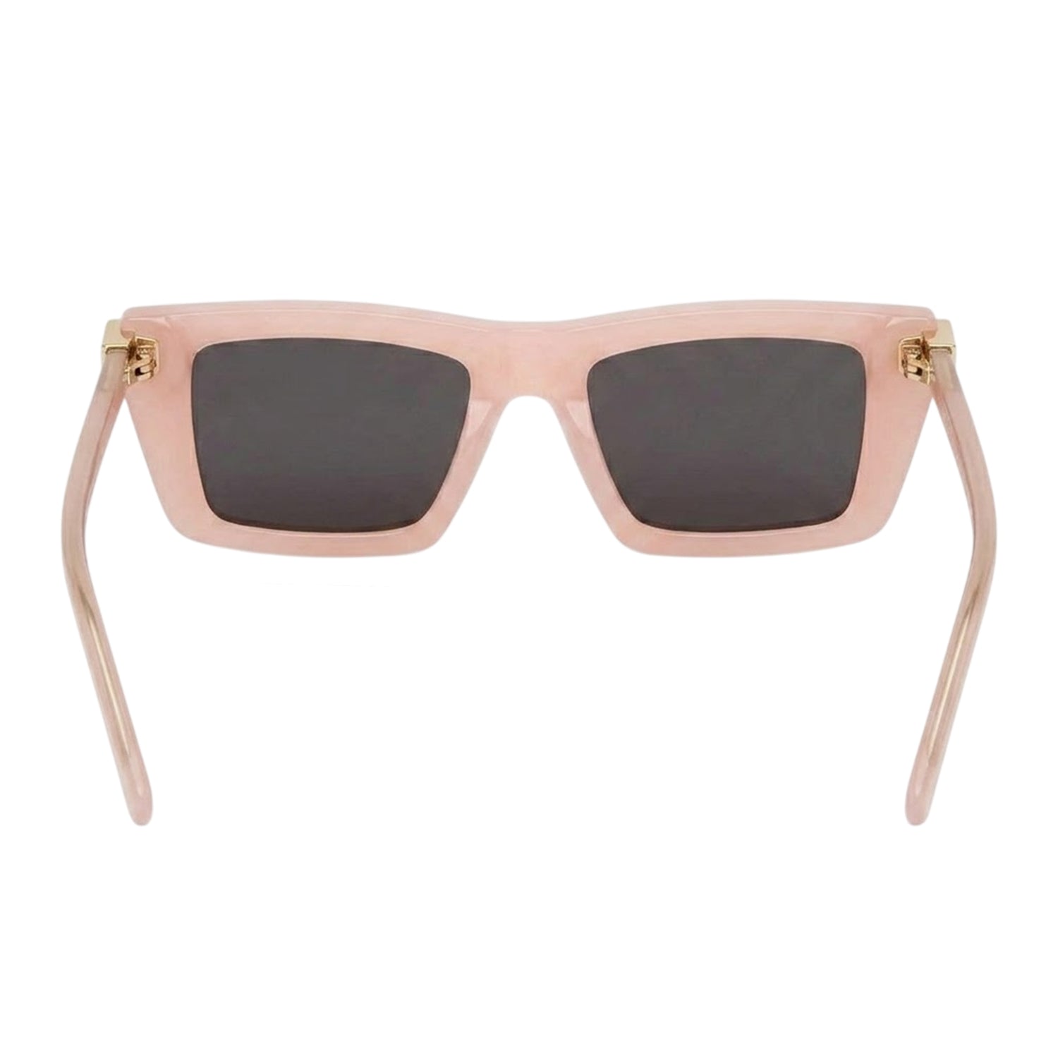 Pink-Dark Grey - Back - Off-White Womens-Ladies Beaumont Rectangular Sunglasses
