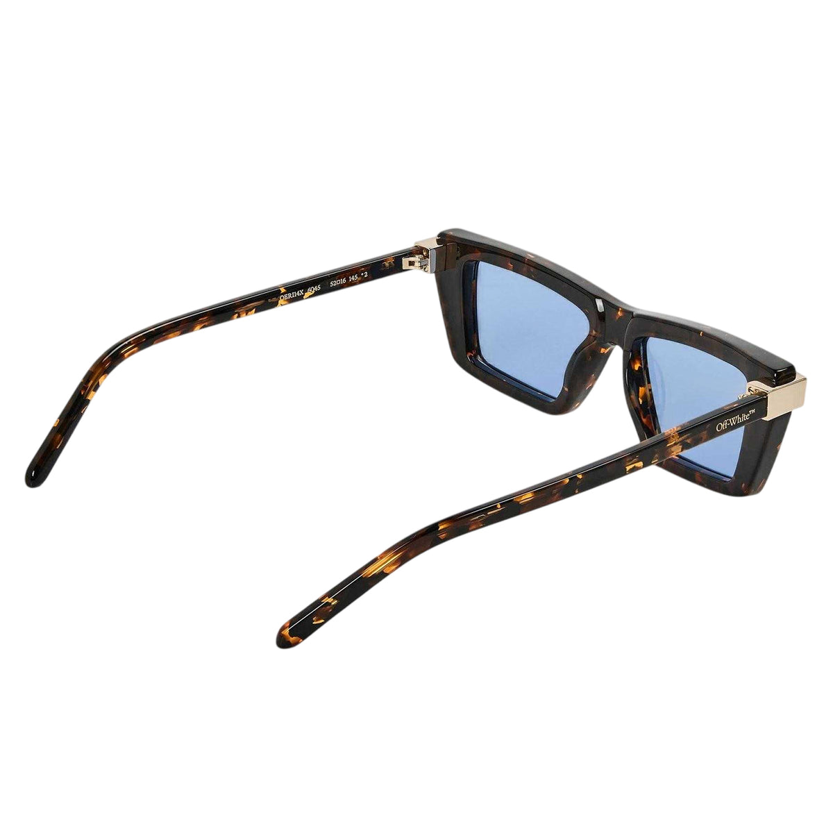 Blue-Black - Back - Off-White Womens-Ladies Beaumont Rectangular Sunglasses