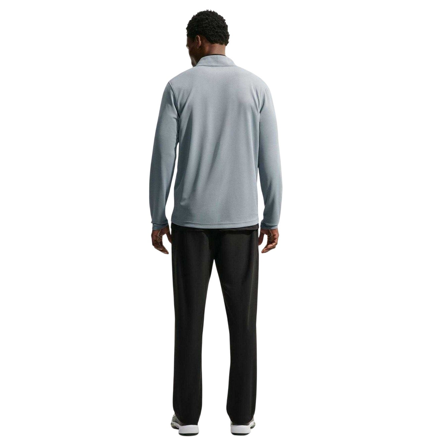 Grey - Back - Nike Mens Half Zip Golf Pullover