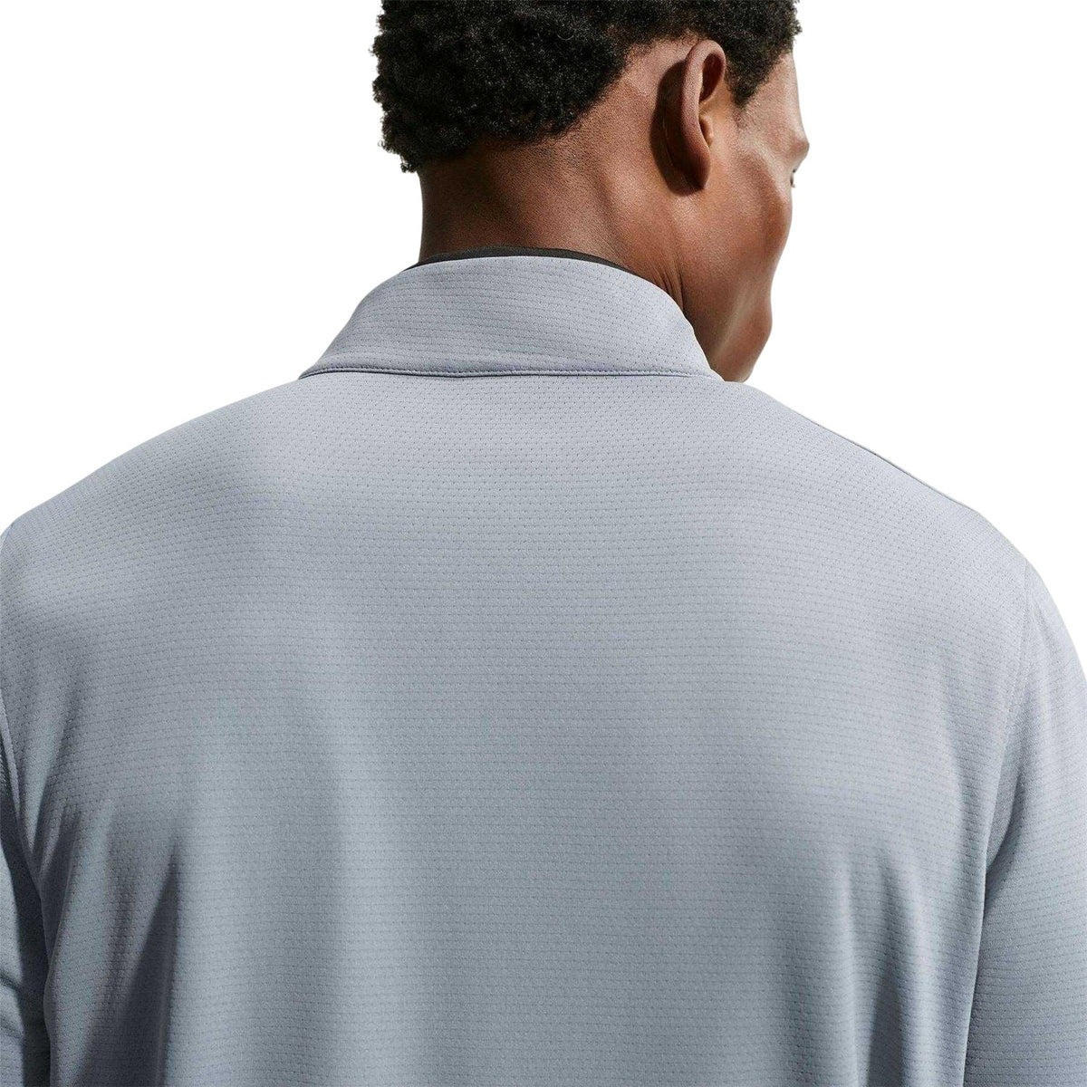 Grey - Side - Nike Mens Half Zip Golf Pullover