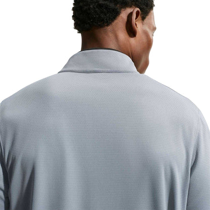 Grey - Side - Nike Mens Half Zip Golf Pullover