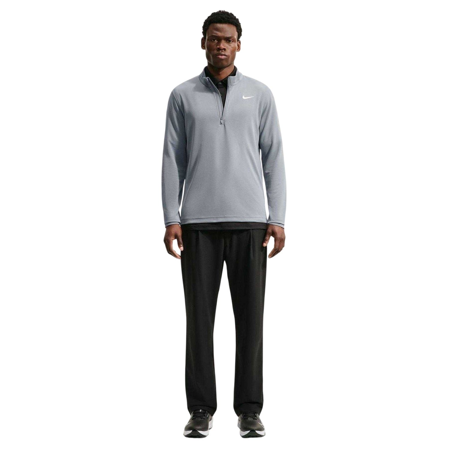 Grey - Lifestyle - Nike Mens Half Zip Golf Pullover